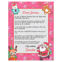 Carta personalizada de Santa Claus para niños