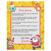 Carta personalizada de Santa Claus para niños