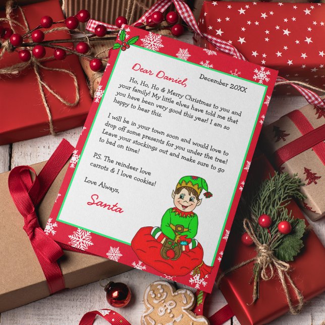 Lámina Carta personalizada de Santa para niños (Subido por el creador)