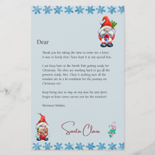 Lámina Carta Santa Navidades de Personalizable