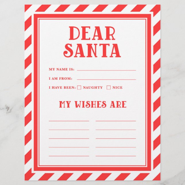 Lámina Cartas a Santa Claus (Anverso)