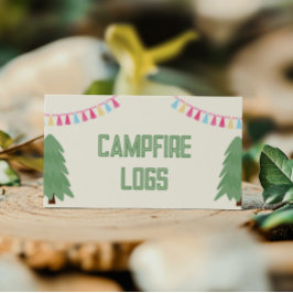 Lámina Cartas de carpas de comida para chicas Camping