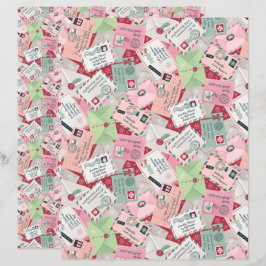 Lámina Cartas De navidades A Papel De Papel De Papel De P