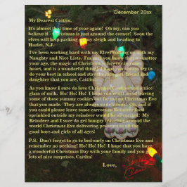 Lámina Cartas de Santa Angel iluminan a niños mayores