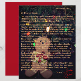 Lámina Cartas de Santa Gingerbread Man Tree Lights
