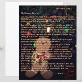Lámina Cartas de Santa Hombre de Jengibre