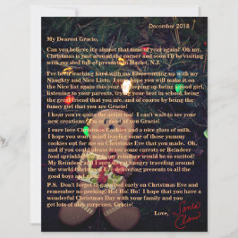 Lámina Cartas del Hombre de Jengibre de Papá Noel
