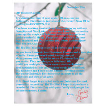 Cartas del Ornamento Rojo de Santa Tweens