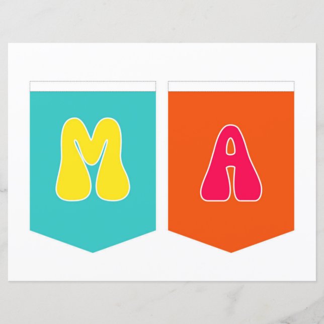 Lámina Cartel de las MAMÁES de Maligayang Kaarawan (Anverso)