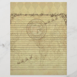 Lámina Cartel especial de Santa Claus del Polo Norte