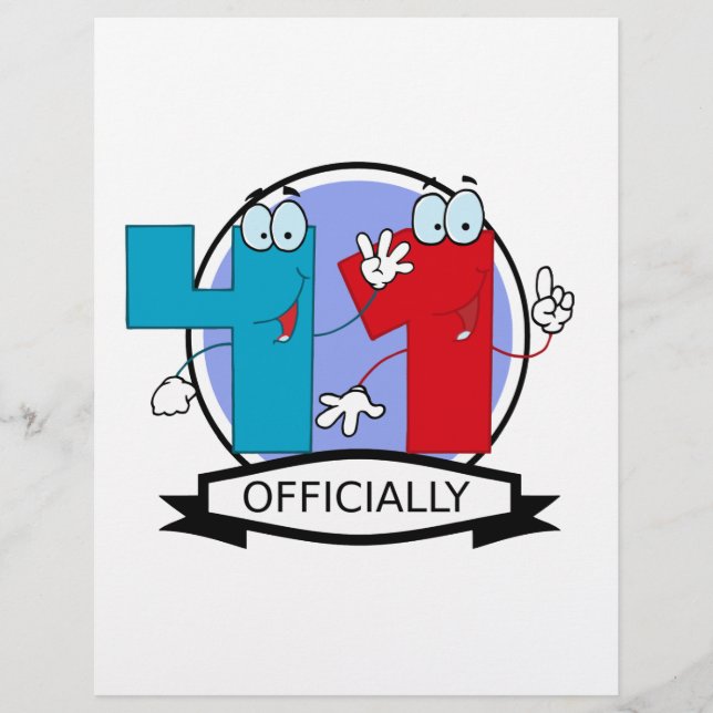 Lámina Cartel oficial de cumpleaños 41 (Anverso)