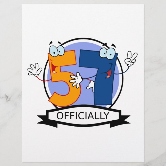 Lámina Cartel oficial de cumpleaños 57 (Anverso)