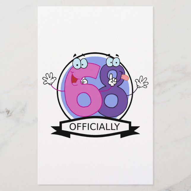 Lámina Cartel oficial de cumpleaños 68. (Anverso)