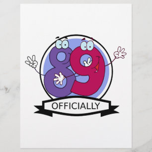 Lámina Cartel oficial de cumpleaños 89
