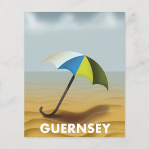 Lámina Cartel vintage de viaje a Guernsey
