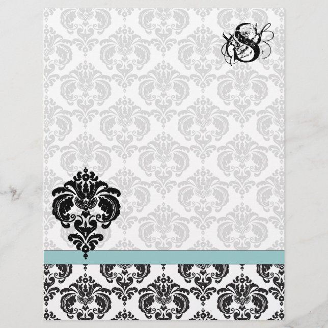 Lámina Cartera Monográfica Aqua Damask (Anverso)