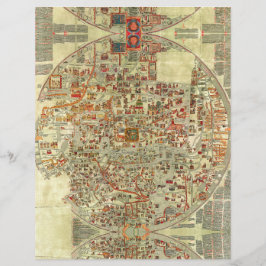 Lámina Cartografía geográfica mapa antiguo Europa vintage