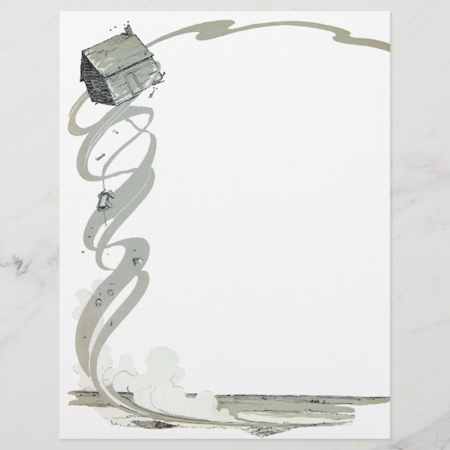 Lámina Casa de Dorothy - El ciclón (Anverso)