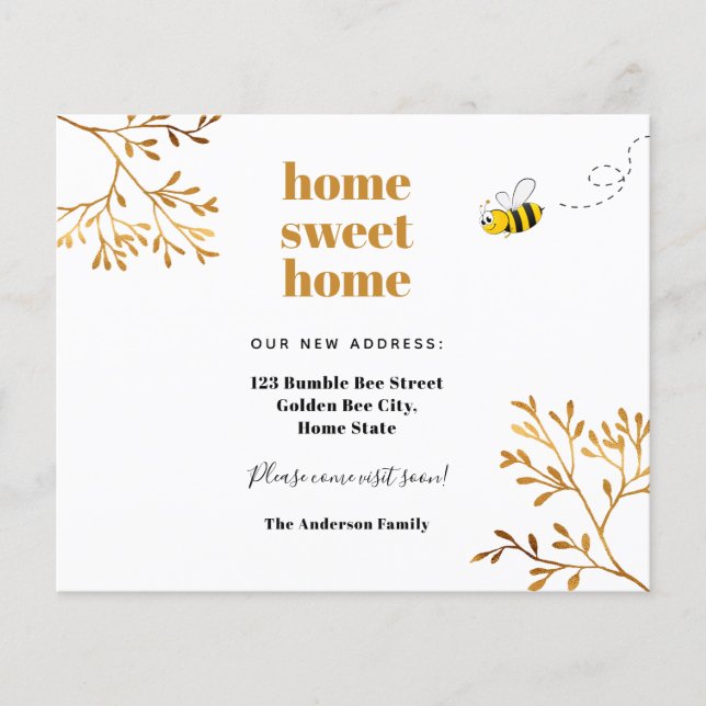 Lámina Casa de presupuesto hogar dulce hogar invitación m (Anverso)