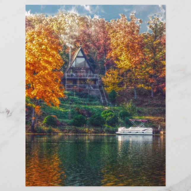 Lámina Casa en el lago (Anverso)