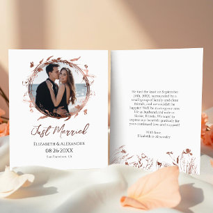 Lámina casada   Invitación fotográfica de la boda de prim