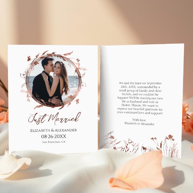 Lámina casada | Invitación fotográfica de la boda de prim (Subido por el creador)