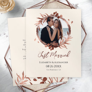 Lámina casada   Invitación fotográfica de la boda de prim