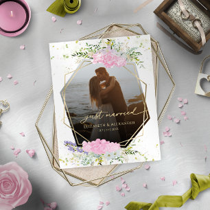 Lámina casada   Invitación fotográfica de la boda de prim