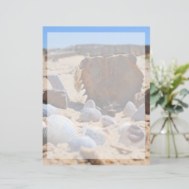 Lámina Casas de mar en la playa por Shirley Taylor (Anverso de pie)