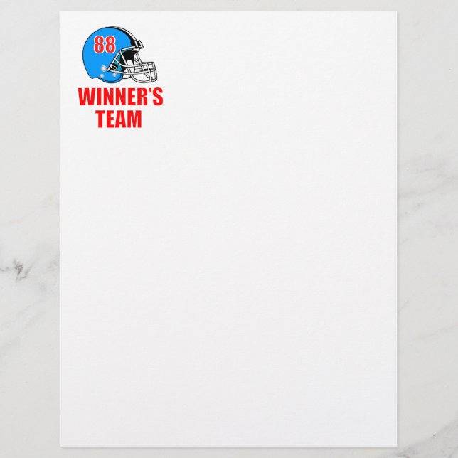 Lámina Casco de fútbol (Anverso)