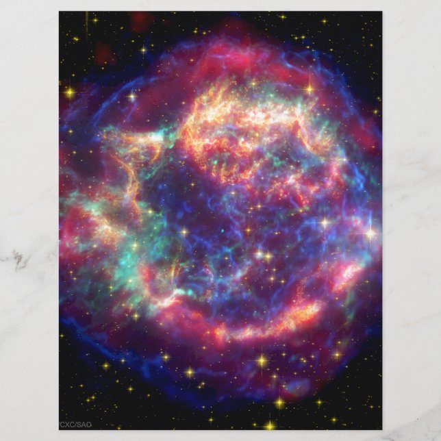 Lámina Cassiopeia A Supernova ... La muerte se convierte  (Anverso)