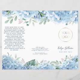 Lámina Catálogo de hidrangea azul