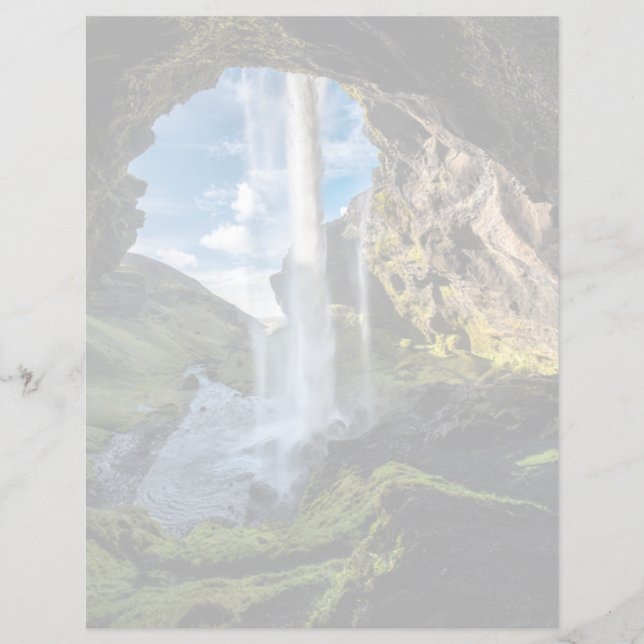Lámina Cataratas | Cascada islandesa (Anverso)