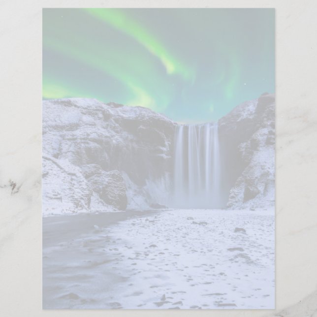 Lámina Cataratas | Cascada Skógafoss (Anverso)