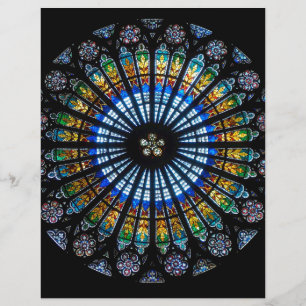 Lámina Catedral de Estrasburgo por ventana rosa