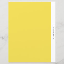 Lámina Categoría de postre | Divisor de recetas | Amarill