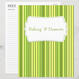Lámina Categoría/Índice de Recetas Verdes con Banda Verti