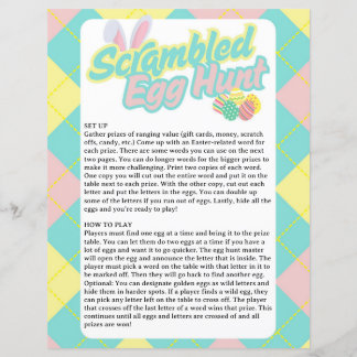 Lámina Caza de Huevo Revuelto