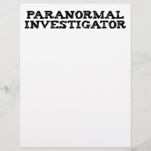 Lámina Caza fantasma de investigador paranormal