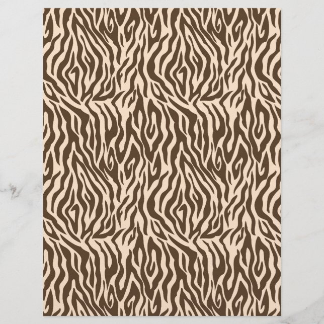 Lámina Cebra de papel de minigráfico de Safari Boy (Anverso)