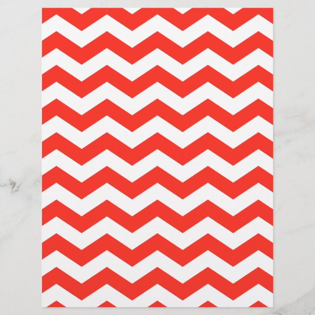 Lámina Cebra Roja y Blanca en Zig Zag (Anverso)