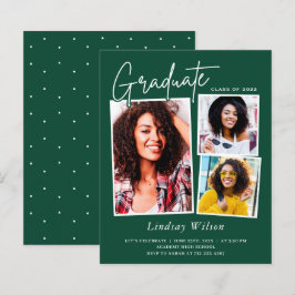 Lámina Celebración de graduación fotográfica de Green Whi