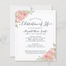 Lámina Celebración de la invitación al funeral conmemorat