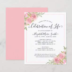 Lámina Celebración de la invitación al funeral conmemorat