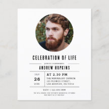 Celebración De La Vida De La Foto Moderna Presupue