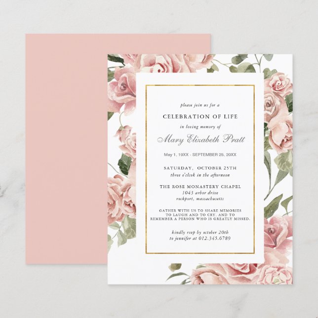Lámina Celebración presupuestal de la invitación a la flo (Anverso / Reverso)