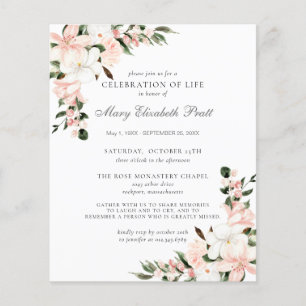 Lámina Celebración presupuestal de la invitación a la flo