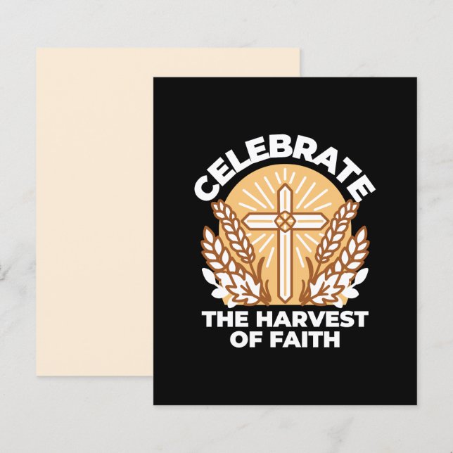 Lámina Celebrar la fe con la cosecha - Arte Inspirador (Anverso / Reverso)