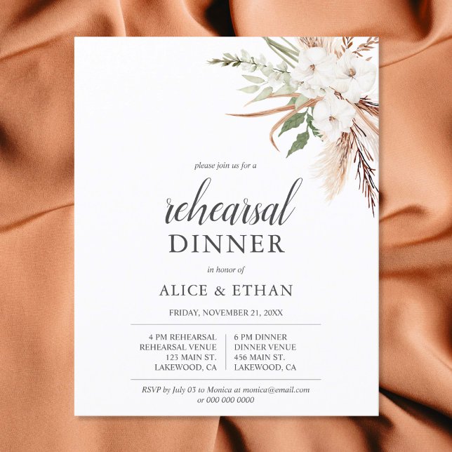 Lámina Cena de ensayo de gramática de Pampa de Boho Green (Subido por el creador)