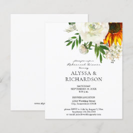 Lámina Cena de ensayo floral de girasol de presupuesto